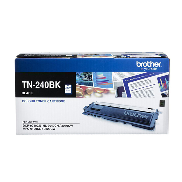 Mực hộp máy in laser Brother TN-240BK - Black - Dùng cho máy Brother HL-3040CN/ HL-3070CW/ DCP-9010CN/ MFC-9120CN/ 9320CW