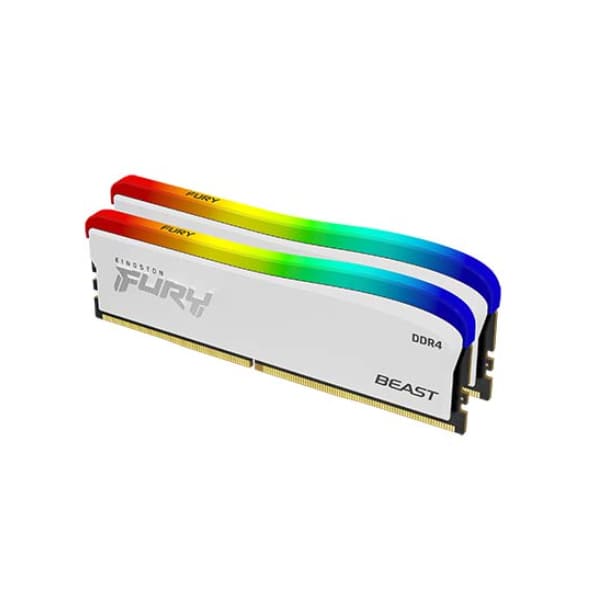 Kit Ram Kingston 16GB 3600MT/s DDR4 CL17 DIMM (Kit of 2) FURY Beast White RGB SE