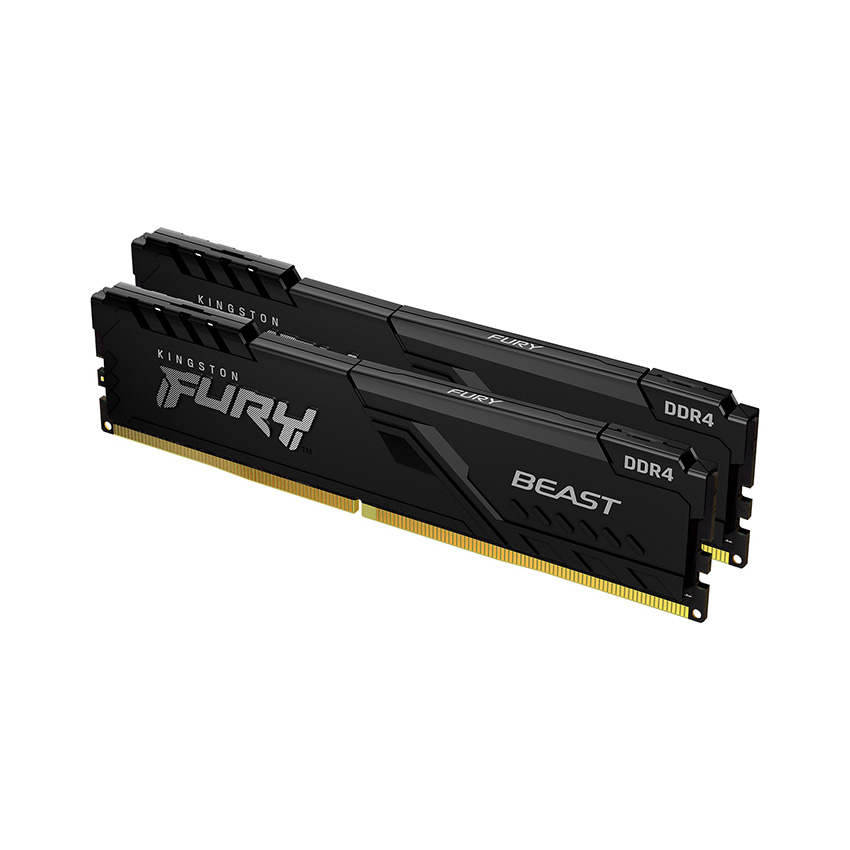 Kit Ram Kingston Fury 64GB 3200MT/s DDR4 CL16 DIMM (Kit of 2) Beast Black
