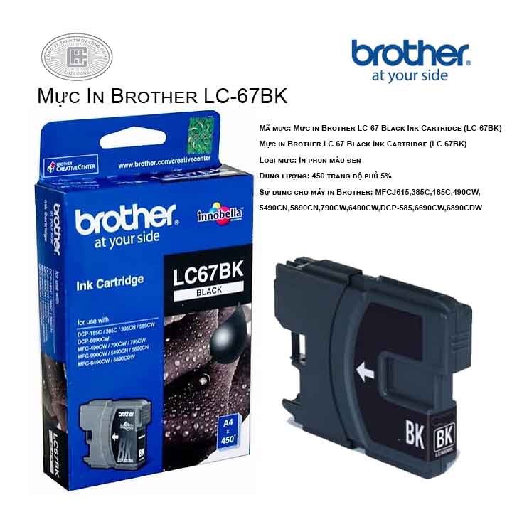 Mực in Brother LC-67BK màu đen