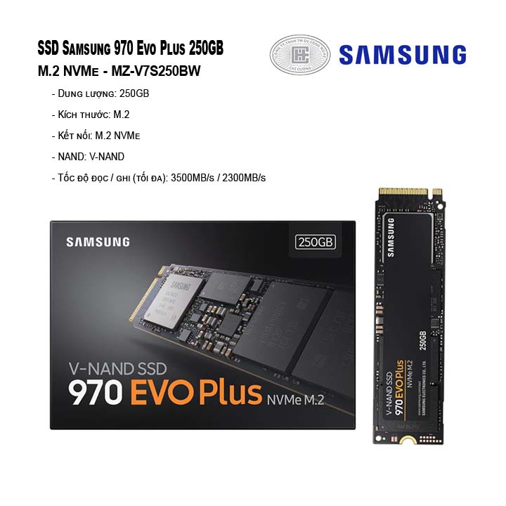 SSD Samsung 970 Evo Plus 250GB M.2 NVMe - MZ-V7S250BW