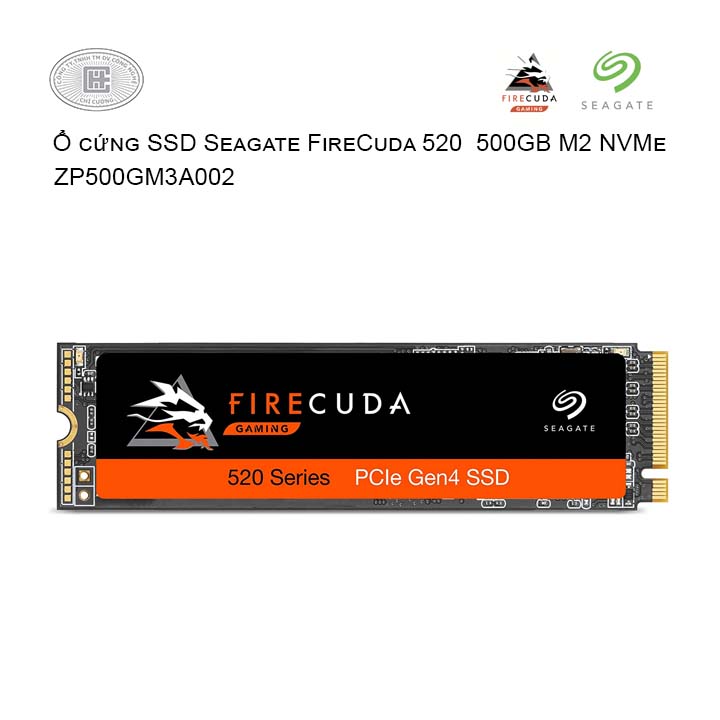 Ổ cứng SSD Seagate FireCuda 520  500GB M2 NVMe ZP500GM3A002