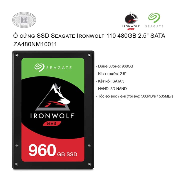 Ổ cứng SSD Seagate Ironwolf 110 960GB 2.5