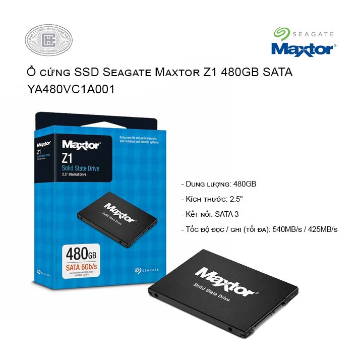 Ổ cứng SSD Seagate Maxtor Z1 480GB 2.5