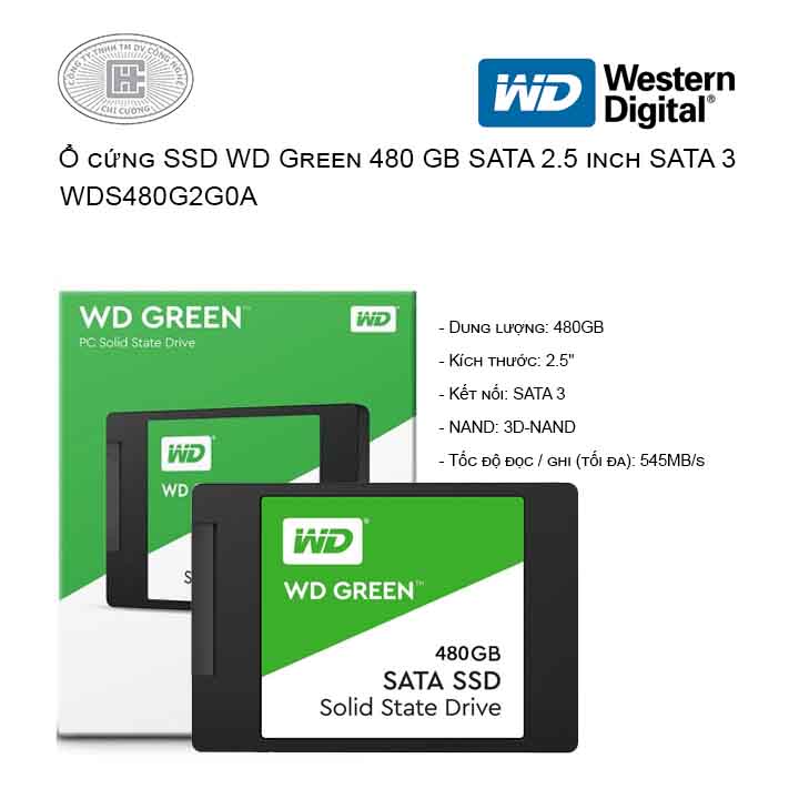 SSD WD Green 480GB 2.5