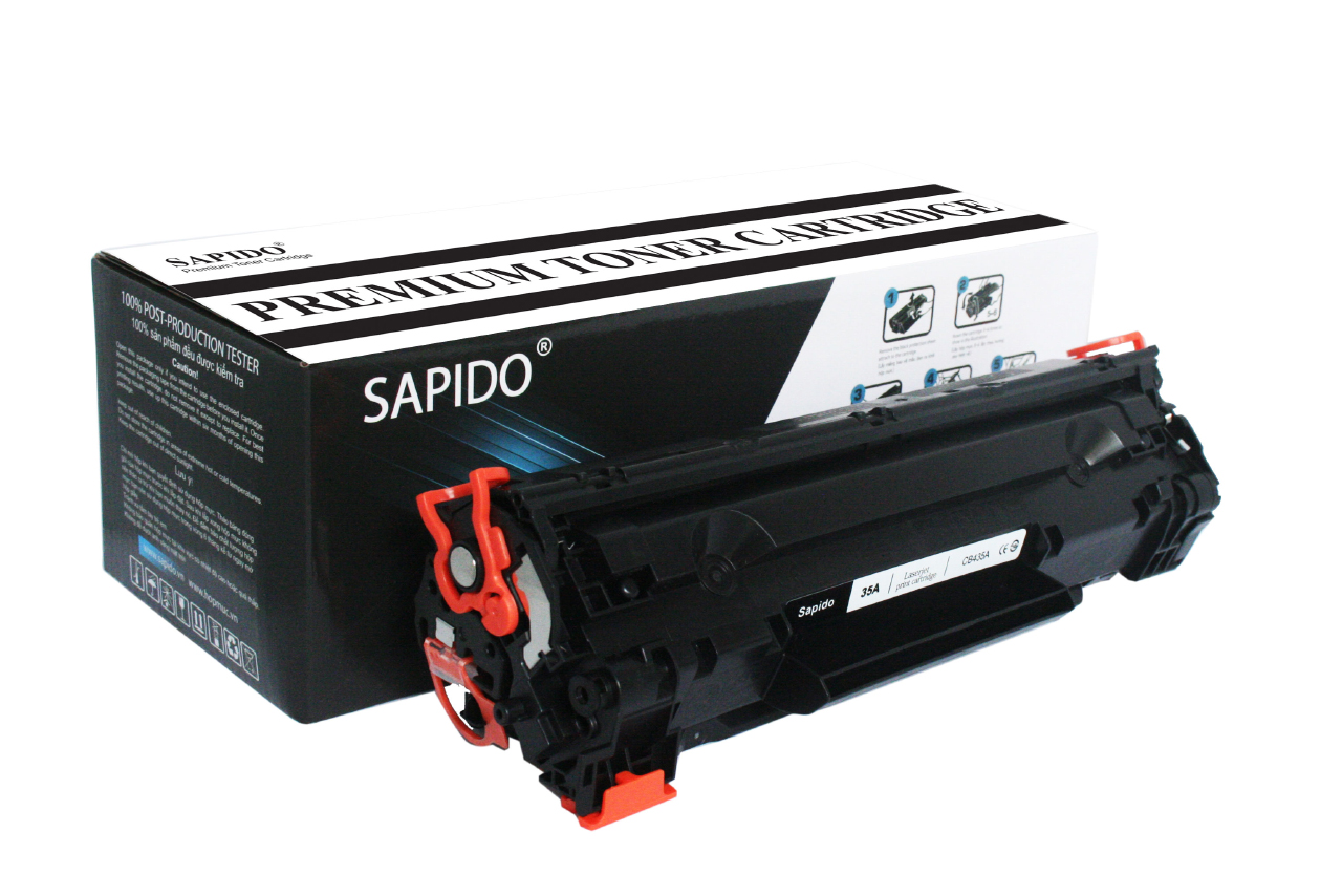 Mực máy in Sapido 35A (CE435A) DÙNG CHO MÁY HP P1002/P1003/P1004/P1005/P1006/P1009 Canon LBP- 3018/3010/3050/3020/3100 (1,500 trang)