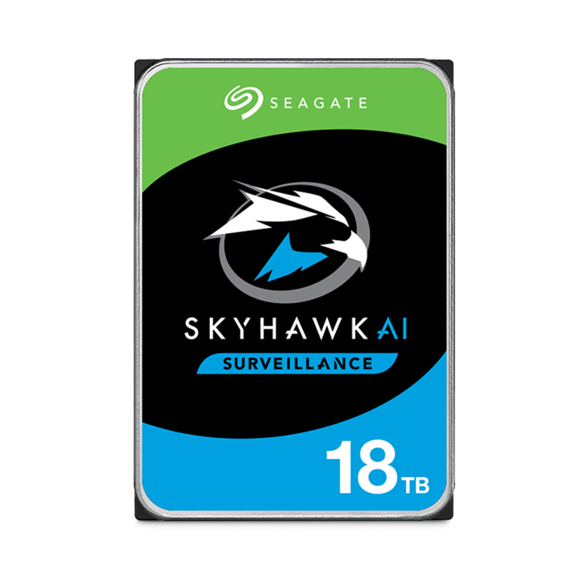 Ổ cứng Seagate Skyhawk AI 18TB 3.5'' ST18000VE002 (Chuyên dụng cho Camera)