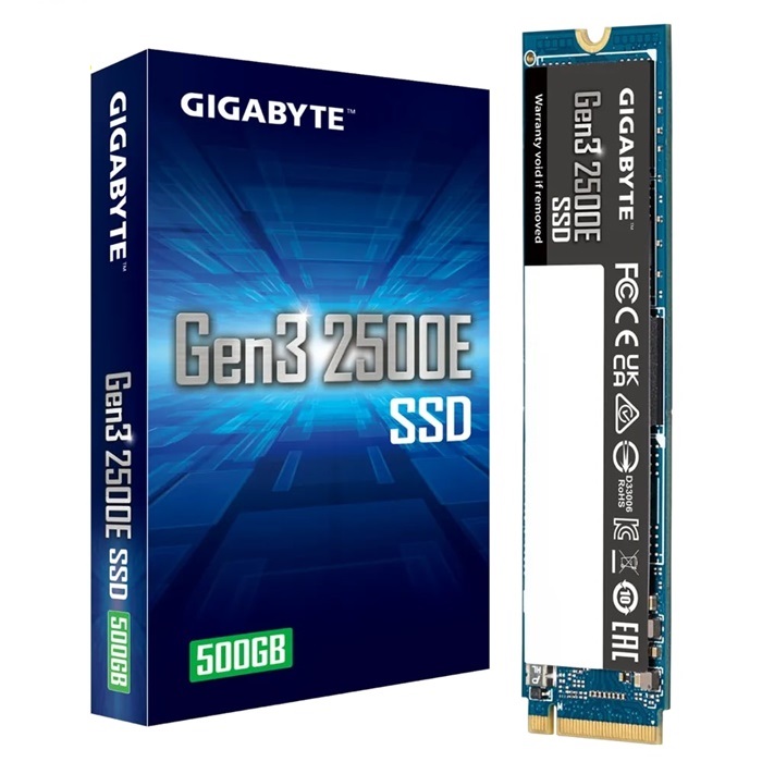Ổ cứng SSD GIGABYTE 2500E 500GB M2 2280 NVMe gen3x4 ( G325E500G )