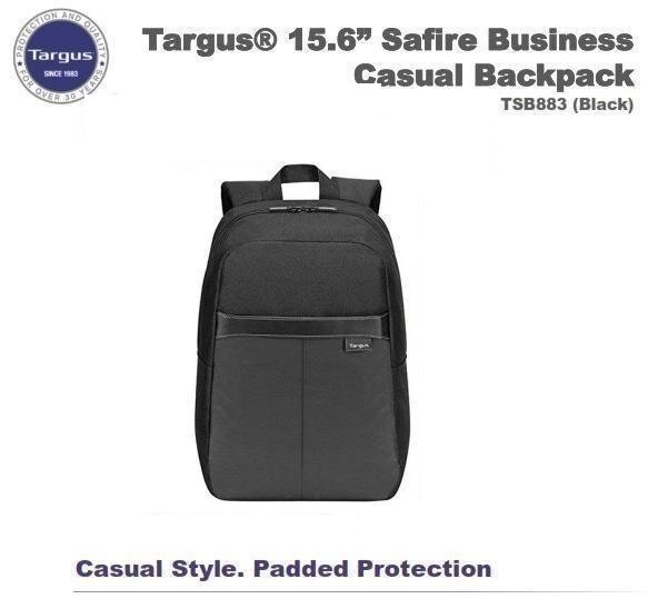 Balo Laptop Targus TSB883 Safire Business Casual Backpack 15.6 Inch Black - Hàng Chính Hãng
