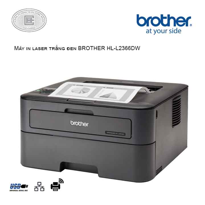 Máy in laser Brother HL-L2366DW (2 mặt , wifi) 
