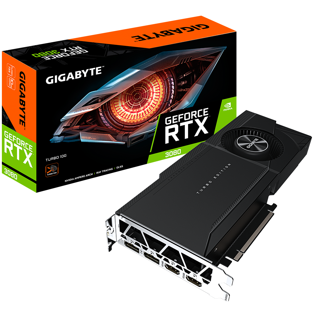VGA GIGABYTE GeForce RTX™ 3080 TURBO 10G