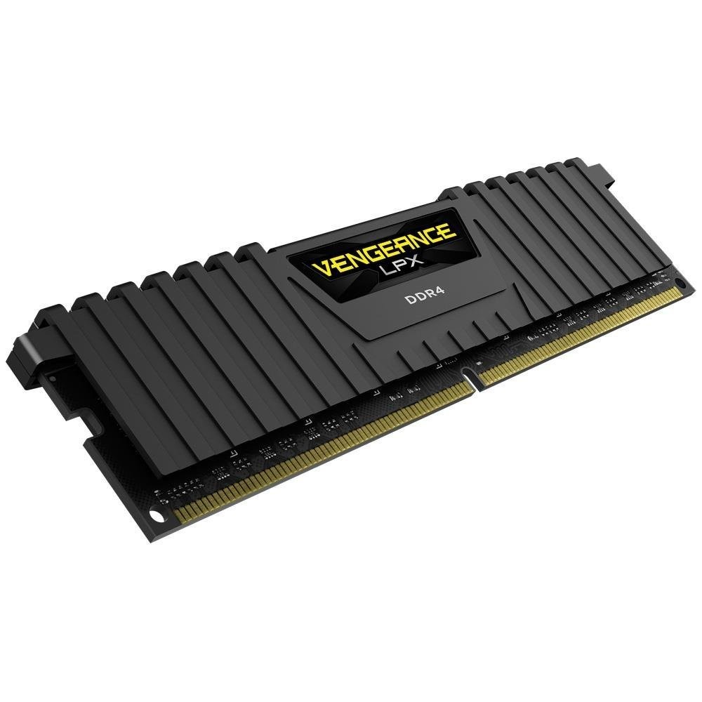 RAM CORSAIR PC DDR4 16GB Bus 2400 - CMK16GX4M1A2400C14 - MODEL VENGEANCE LPX