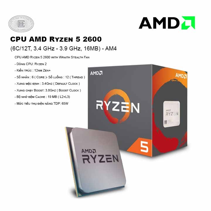 CPU AMD RYZEN 5 2600 