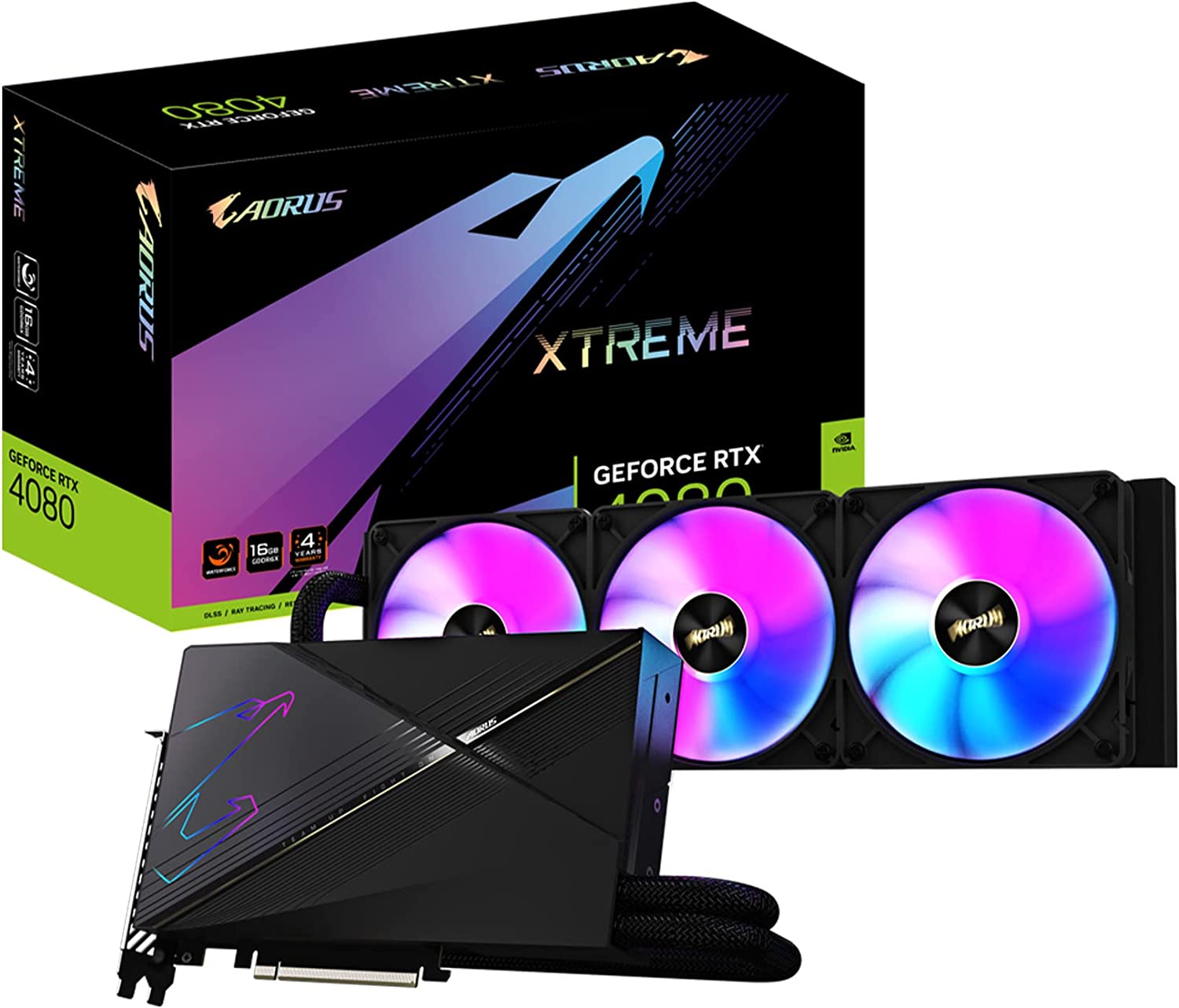 Card đồ họa Gigabyte AORUS GeForce RTX 4080 16GB Xtreme WATERFORCE