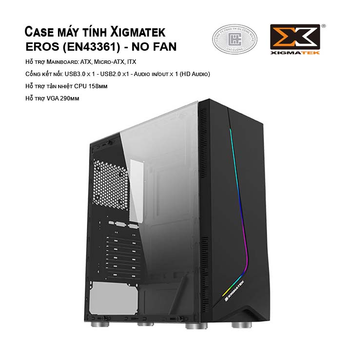 Case máy tính XIGMATEK XIGMATEK EROS (EN43361)