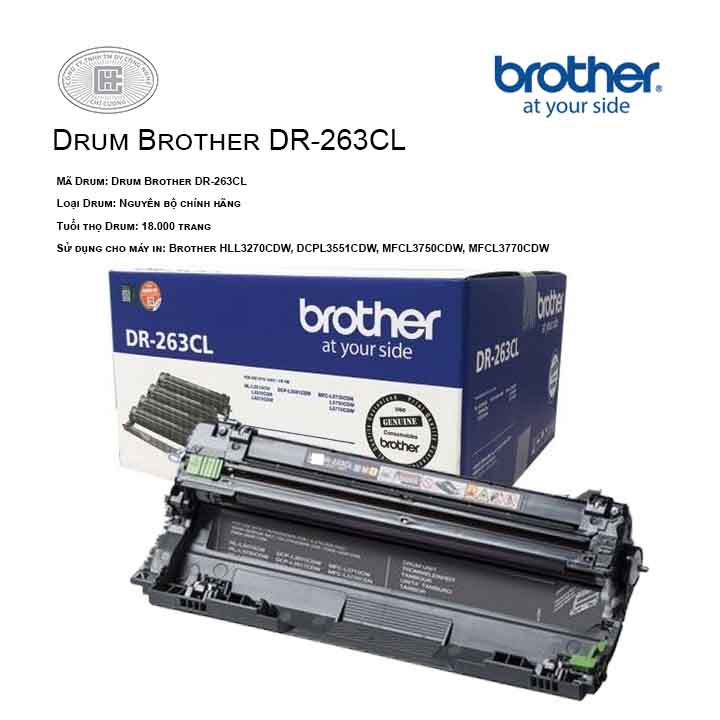 Drum mực in laser Brother DR-263CL (Cho Máy DCP-L3551CDW, MFC-L3750CDW)