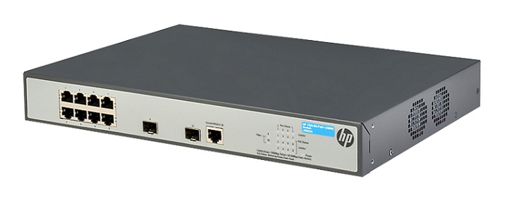 HP 1920-8G-PoE+ (180W) Switch - JG922A 8 port 10/100/1000 Mbps + 2 slot SFP