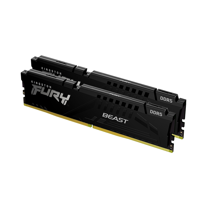 Kit Ram Kingston Fury Beast Black 32GB 6000MHz DDR5 (2x16GB) KF560C40BBK2-32