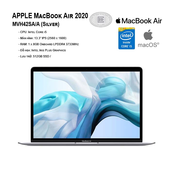 Apple Macbook Air 13.3 inch 2020 MVH42SA/A Silver (13.3
