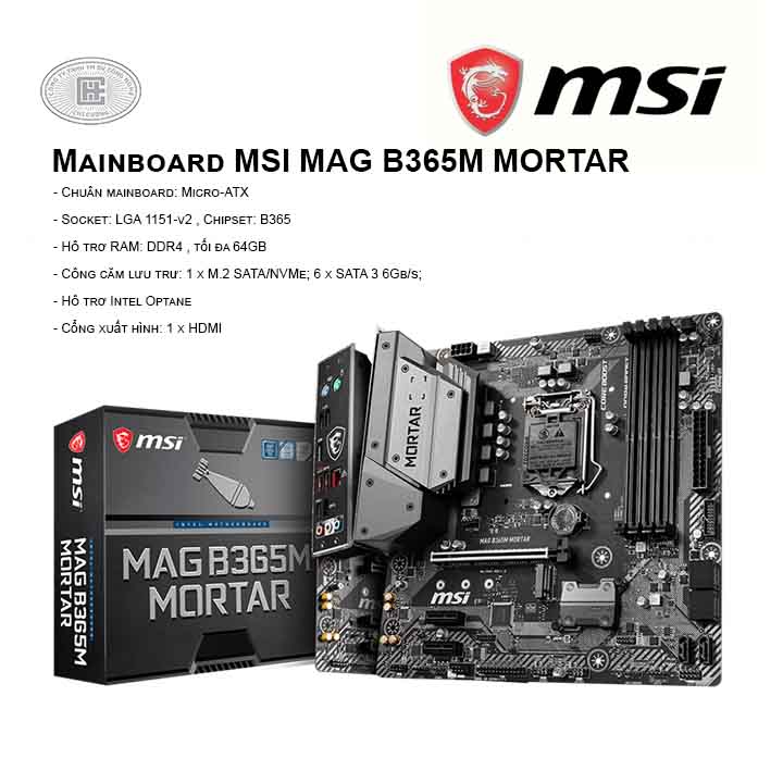 Mainboard MSI MAG B365M MORTAR