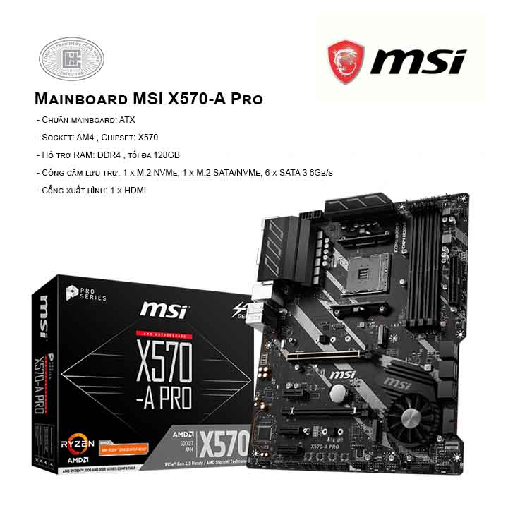 Mainboard MSI X570-A Pro - SOCKET AM4 