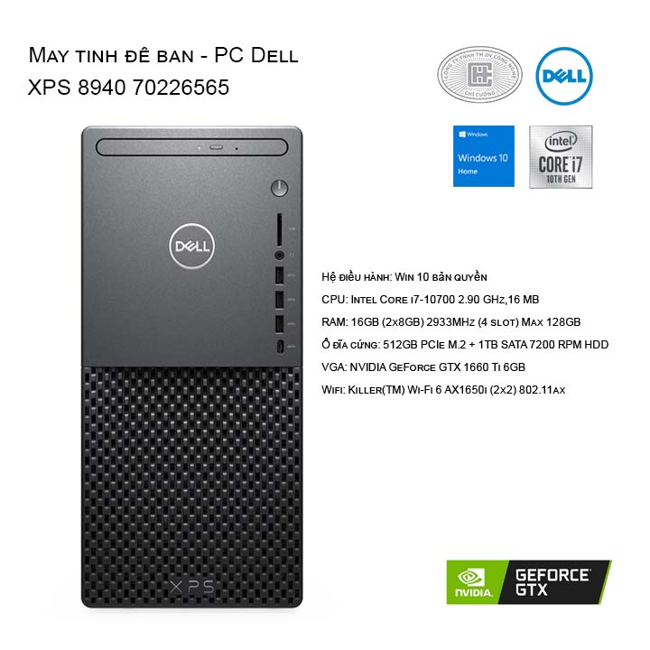 Máy tính để bàn - PC Dell XPS 8940 70226565