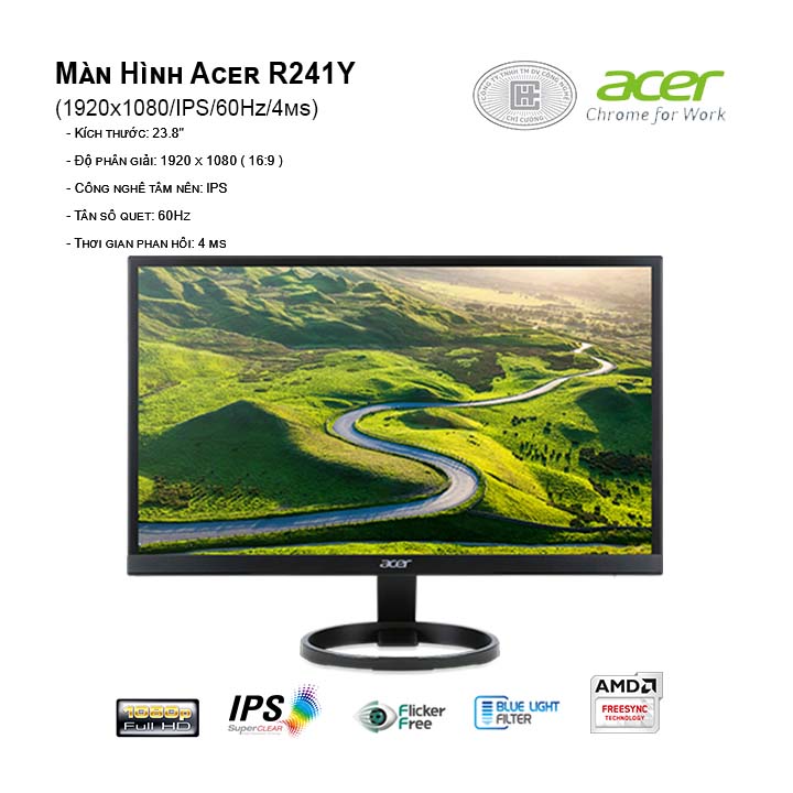 Màn hình Acer R241Y (1920x1080/IPS/60Hz/4ms)