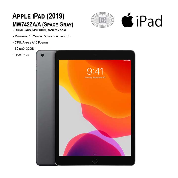 Máy tính bảng Apple iPad (2019) 10.2