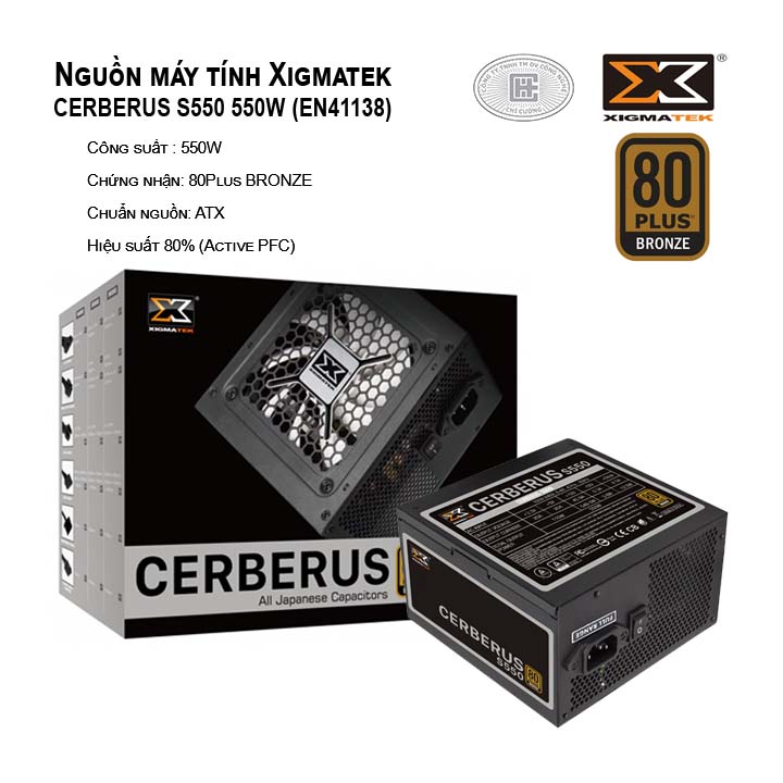 Nguồn máy tính Xigmatek CERBERUS S550 EN41138