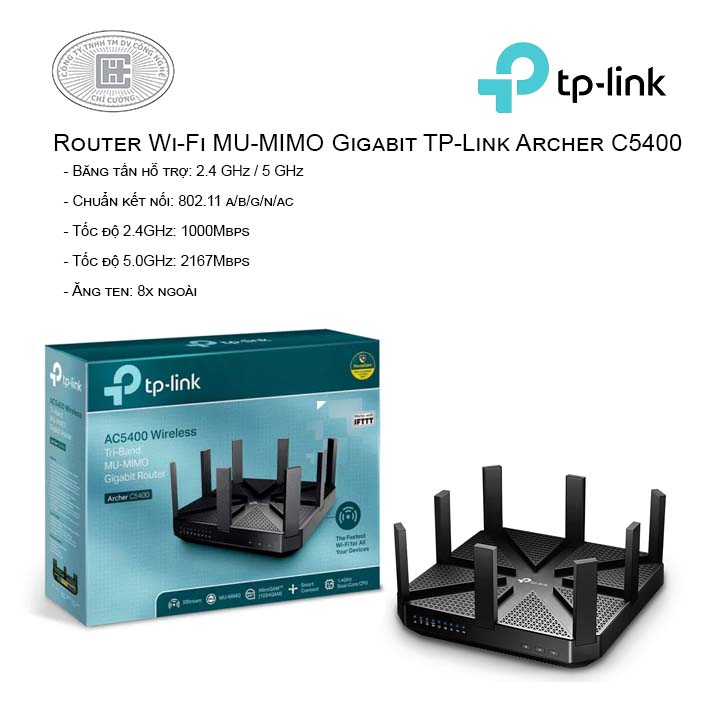 Router Wi-Fi MU-MIMO Gigabit TP-Link Archer C5400