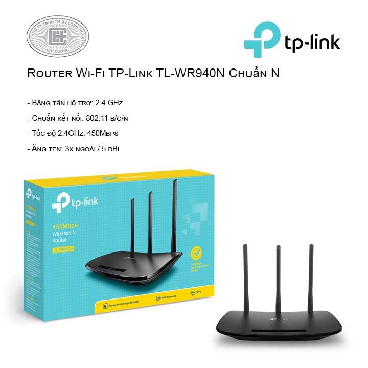 Router Wi-Fi TP-Link TL-WR940N Chuẩn N