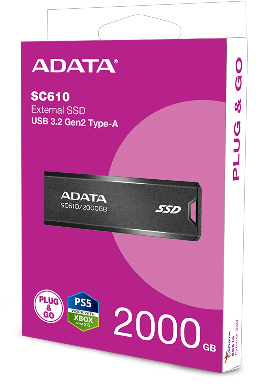 Ổ CỨNG DI ĐỘNG SSD ADATA 2TB SC610