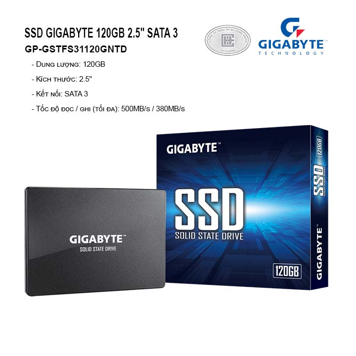 Ổ cứng SSD GIGABYTE 120GB 2.5