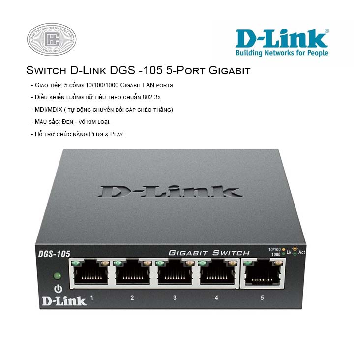 Switch D-Link DGS -105 5-Port