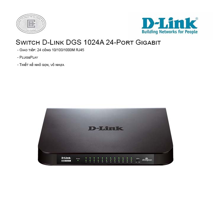 Switch D-Link DGS 1024A 24-Port Gigabit (Vỏ nhựa)