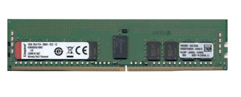 Kingston 16GB 2666Hz DDR4 ECC Reg CL17 DIMM 1Rx4 Micron E IDT