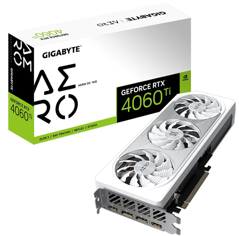 VGA Gigabyte GeForce RTX 4060 Ti AERO OC 16G (GV-N406TAERO OC-16GD)