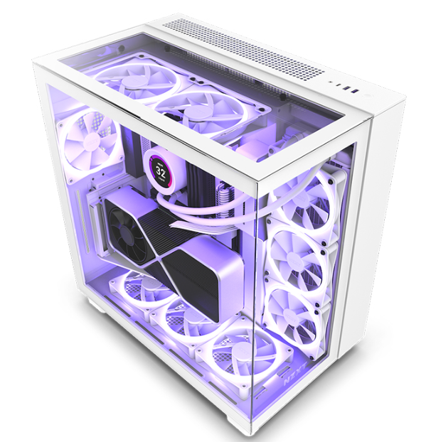 CASE NZXT H9 ELITE ALL WHITE