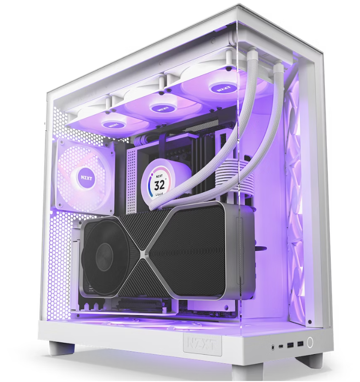 CASE NZXT H6 FLOW RGB ALL BLACK / WHITE