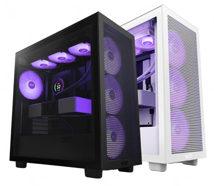 CASE NZXT H7 FLOW RGB ALL BLACK / WHITE