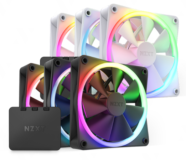 FAN CASE NZXT F120 RGB BLACK / WHITE (BỘ KIT 3 FAN)