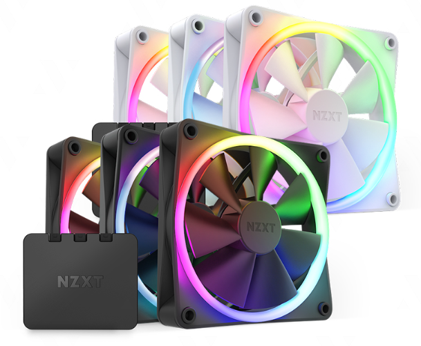 FAN CASE NZXT F120RGB DUO BLACK / WHITE (BỘ KIT 3 FAN)