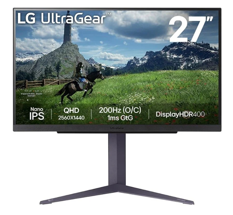 MÀN HÌNH LG 27INCH ULTRAGEAR 27GS85Q-B 2K (QHD | NANO IPS | 200Hz | DP | HDMI)