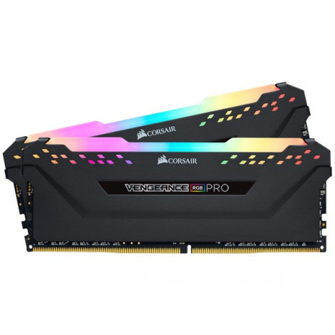 Bộ nhớ ram gắn trong Corsair DDR4, 3200MHz 32GB 2 x 288 DIMM, Vengeance RGB PRO black Heat spreader, RGB LED, 1.35V, XMP 2.0