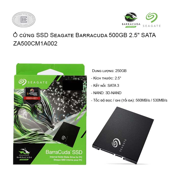 Ổ cứng SSD Seagate Barracuda 500GB 2.5