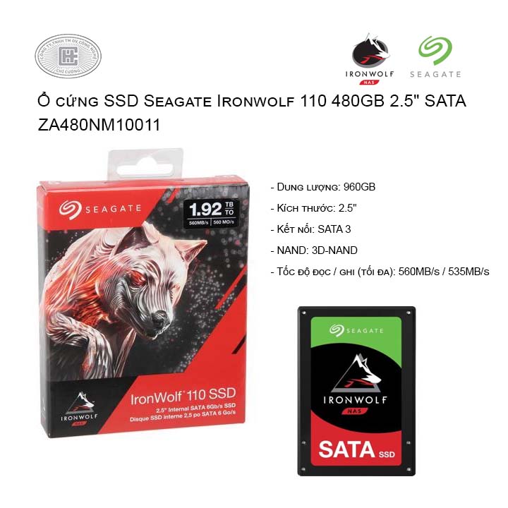 Ổ cứng SSD Seagate Ironwolf 110 1920GB 2.5