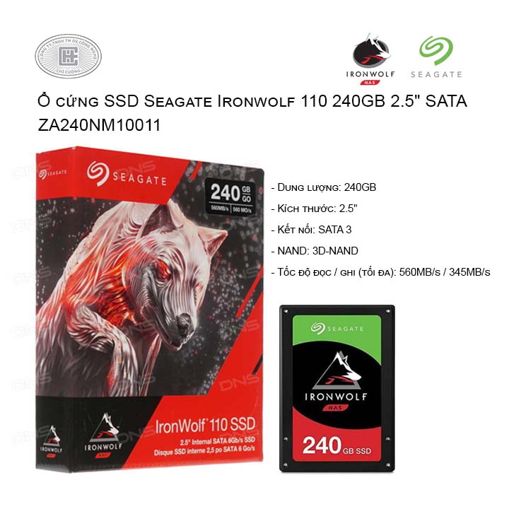 Ổ cứng SSD Seagate Ironwolf 110 240GB 2.5
