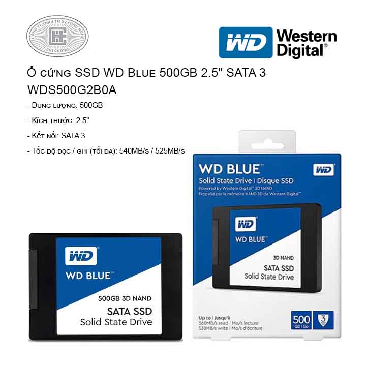 SSD WD Blue 500GB 2.5