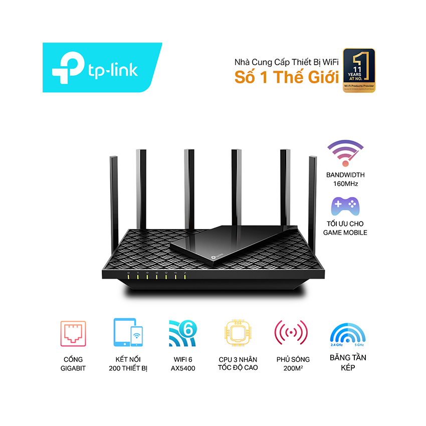 BỘ PhÁt Wifi Tp Link Archer Ax73 Wi Fi 6 Gigabit BĂng TẦn KÉp Công