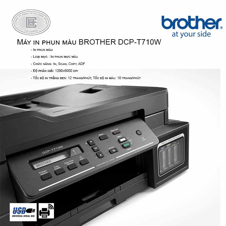 Máy In Phun Màu Đa Năng Brother Dcp T710w Công Ty Uy Tín Tại Tp Hcm 9898